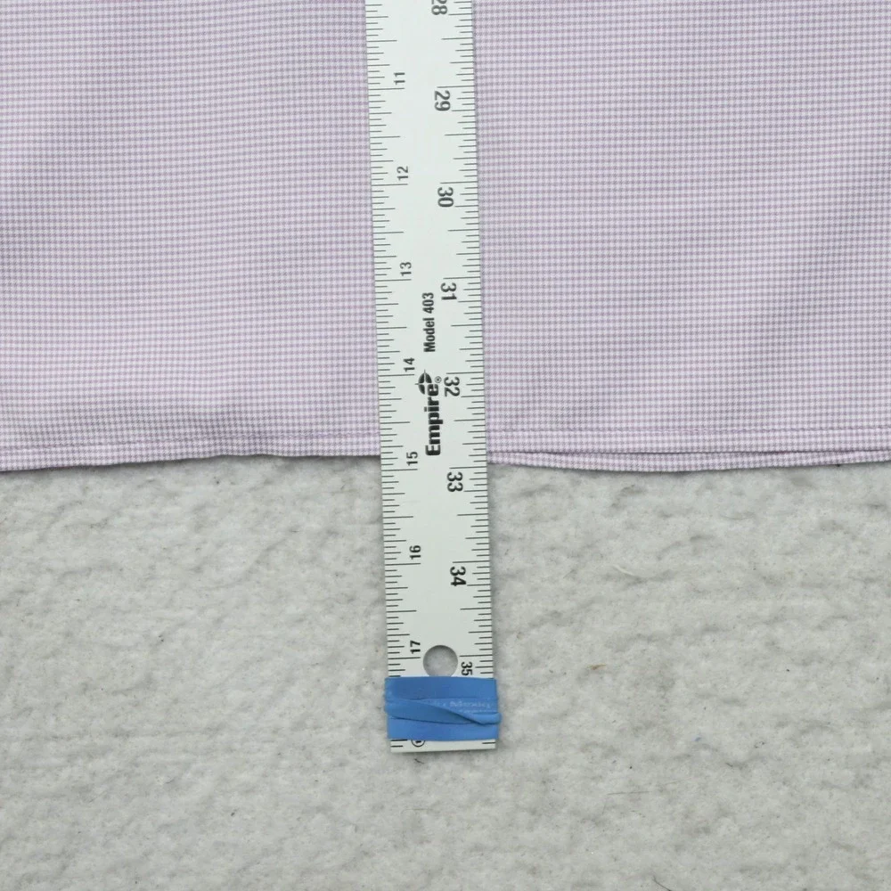 Magellan Outdoors Vented Fishing Shirt Mens 4XL Relaxed Fit Purple Micro Check